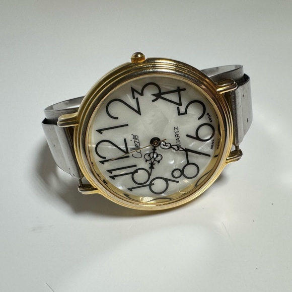 Collezio Quartz Ladies Full Gold Tone Quartz 43mm Watch - Picture 2 of 4